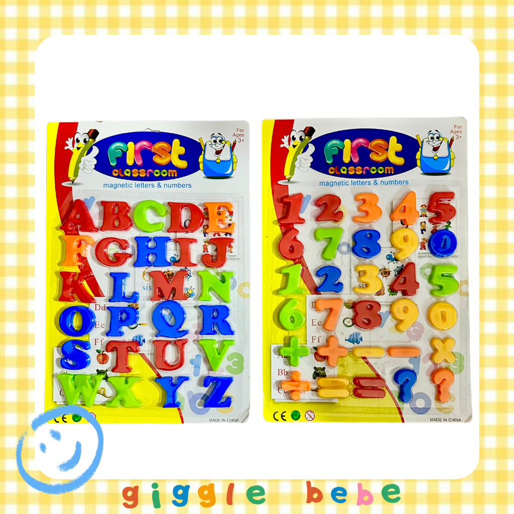 Mainan Magnet Anak Huruf dan Angka Ukuran Besar / Magnet Huruf Angka Mainan Edukasi Anak
