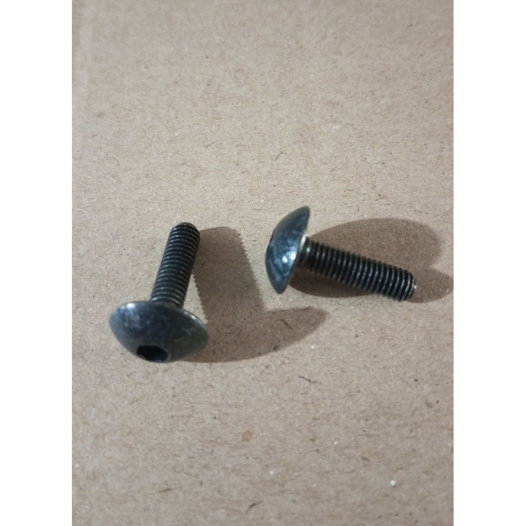 MURAH COD (10PCS) Baut L4 Kepala Payung (Baut 8) Panjang 1.8cm M5x18