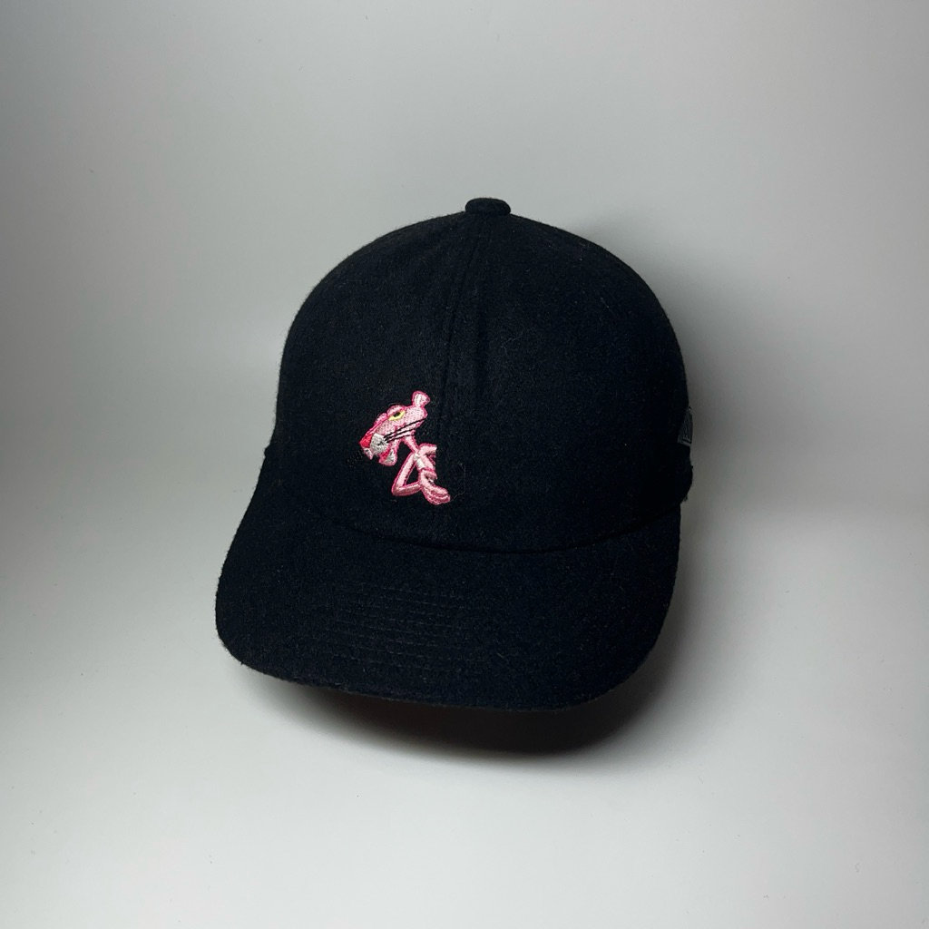 Topi 6 Panel Stereo Pink Panther Wool Caps