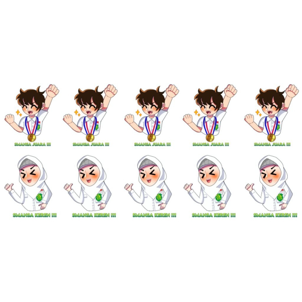 STIKER DIE CUT TEMA SMANSA SOLO