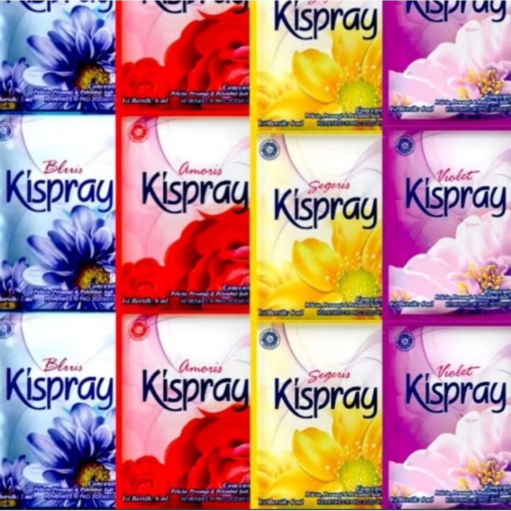 KISPRAY SASHET 6 MILI RENCENG 12 SASHET @GOLD 6 SASHET