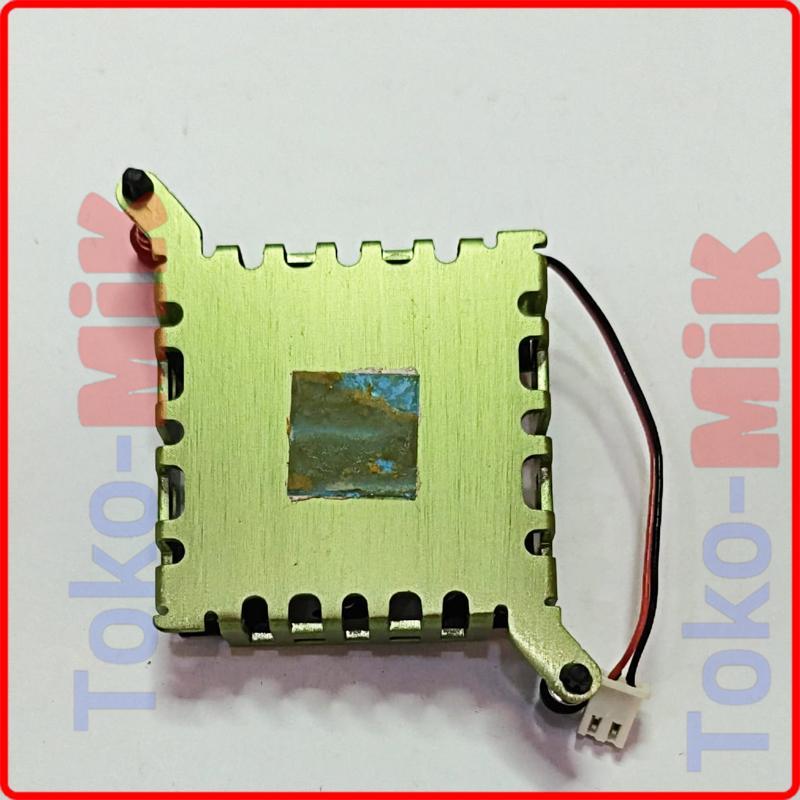 DIY Aluminium Heatsink Pendingin IC CPU 49x49x12 mm  DC 12V-24V Mini Cooling Fan Kipas Pendingin Hea