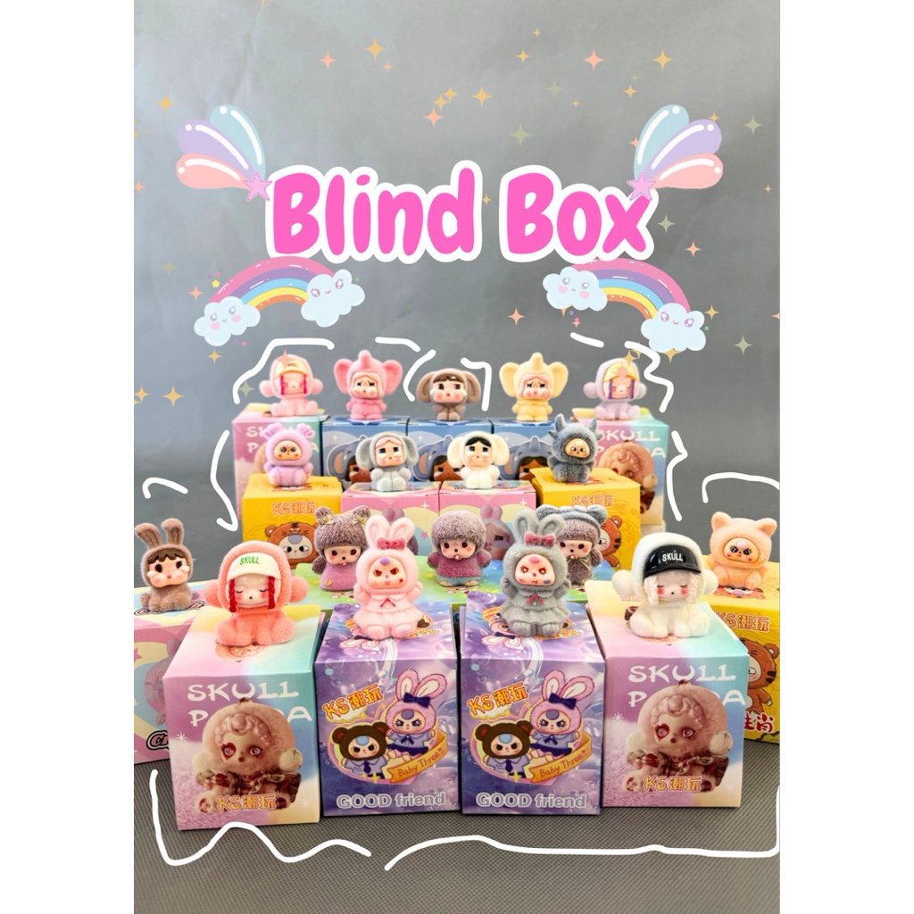BLIND BOX CRY BABY/BLIND BOX BABY THREE/BLIND BOX SKULL PANDA/BLIND BOX KEJUTAN MISTERI/BLIND BOX SI
