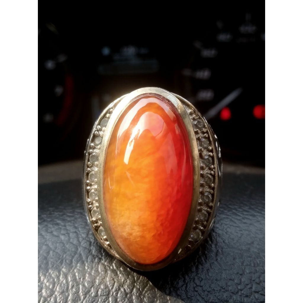 Cincin akik Pandan/Pandan nanas/pandan merah/Batu pandan