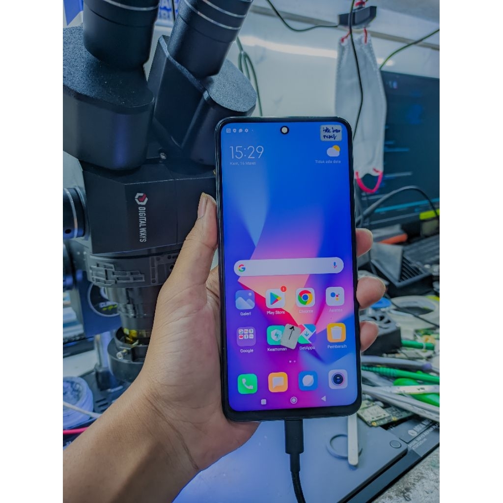 SERVIS CPU REDMI NOTE 9 PRO MATOT / KAMERA BLANK / STUCK LOGO / DLL
