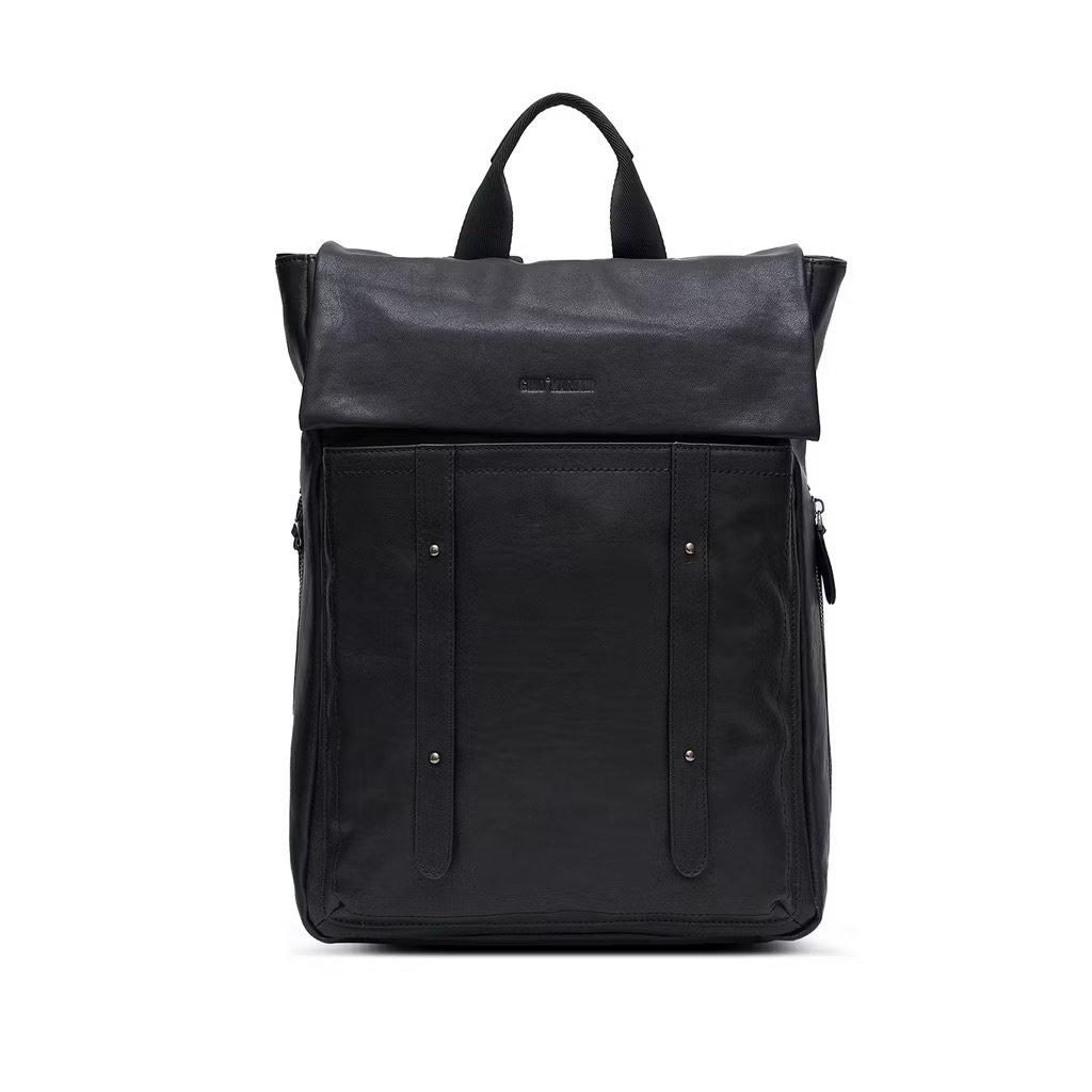 Tas Ransel Kulit Preloved Ginomari Second Backpack Laptop Unisex Genuine Leather