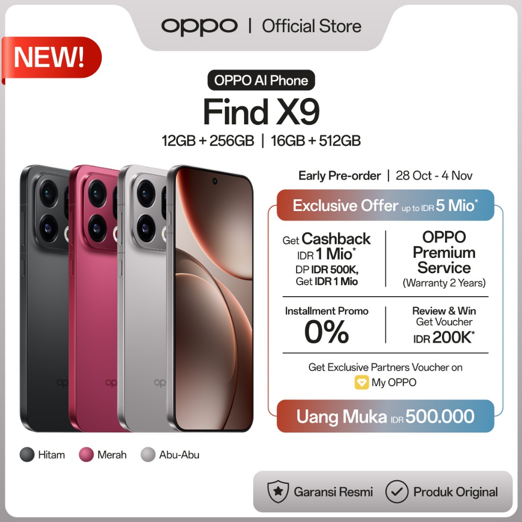 新品未開封】OPPO Find X9 Pro 12GB/512GB 大陸版 OPPO Find X9 Pro(12GB/