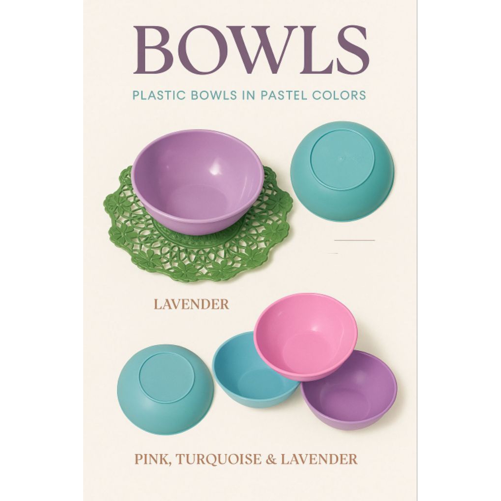 Mangkok Plastik / Bowls Plastic Lucu