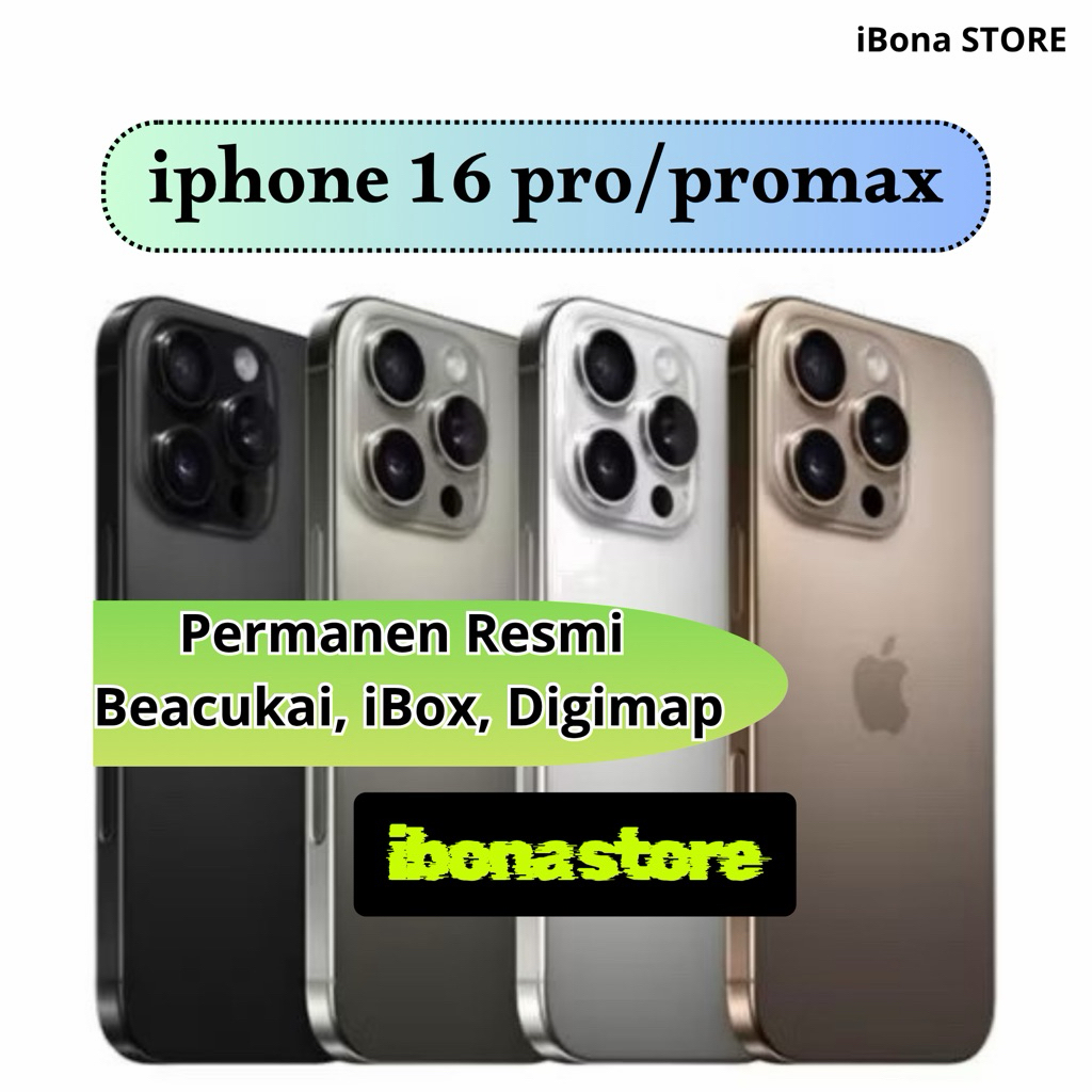 IPHONE 16 Pro/Promax 256gb RESMI SECOND