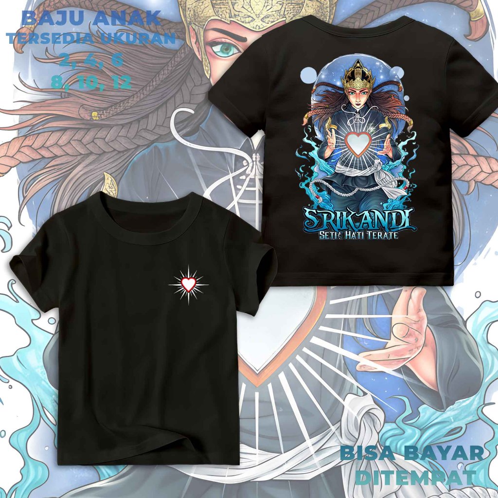 Kaos Anak Cowok Cewek Usia 1 - 12 Tahun PSHT Srikandi Tshirt Anak Bahan Combed 24s