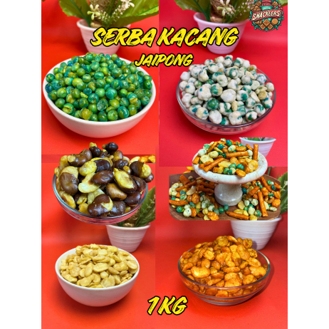 1 KG SERBA KACANG JAIPONG / KACANG KORO / KACANG IJO / KACANG MIX / KACANG KORO KUPAS / KACANG JAIPO