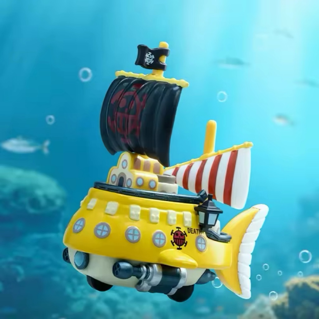 POP MART ORI One Piece The Grand Line Series Vehicles Kapal One Piece Ship - Polar Tang kapal selam 