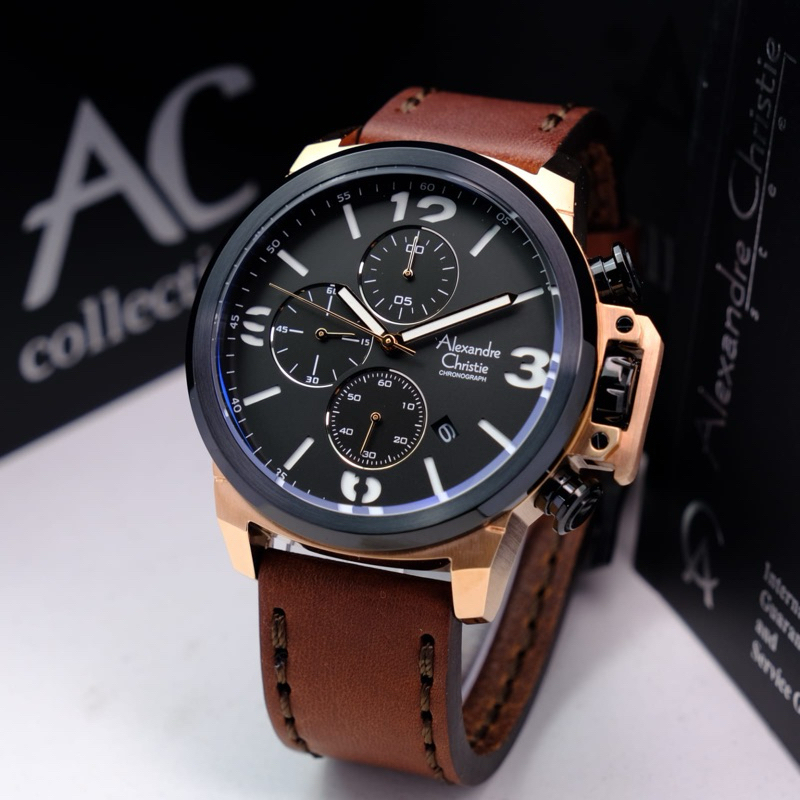 Alexandre Christie Chronograph AC 6280 MC / Ac6280 / Ac 6280 Jam Tangan Pria Original