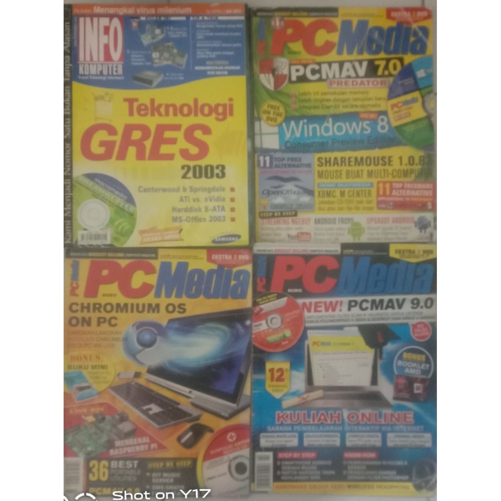 MAJALAH PC MEDIA DAN MAJALAH INFO KOMPUTER BEKAS