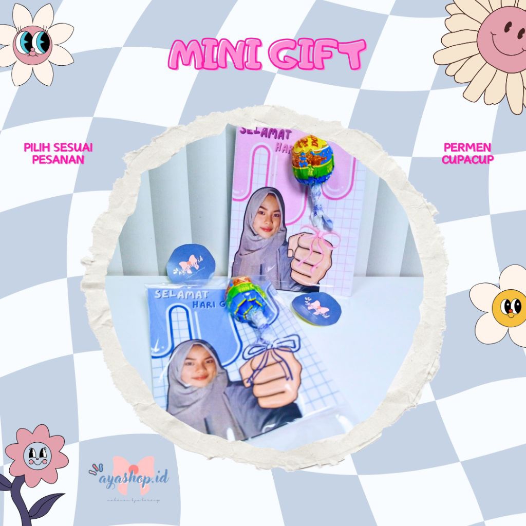 MINI GIFT / MINI GIFT PERMEN CUSTOM FOTO / CUSTOM FOTO PEGANG PERMEN / MINI GIFT PERMEN HARI GURU / 