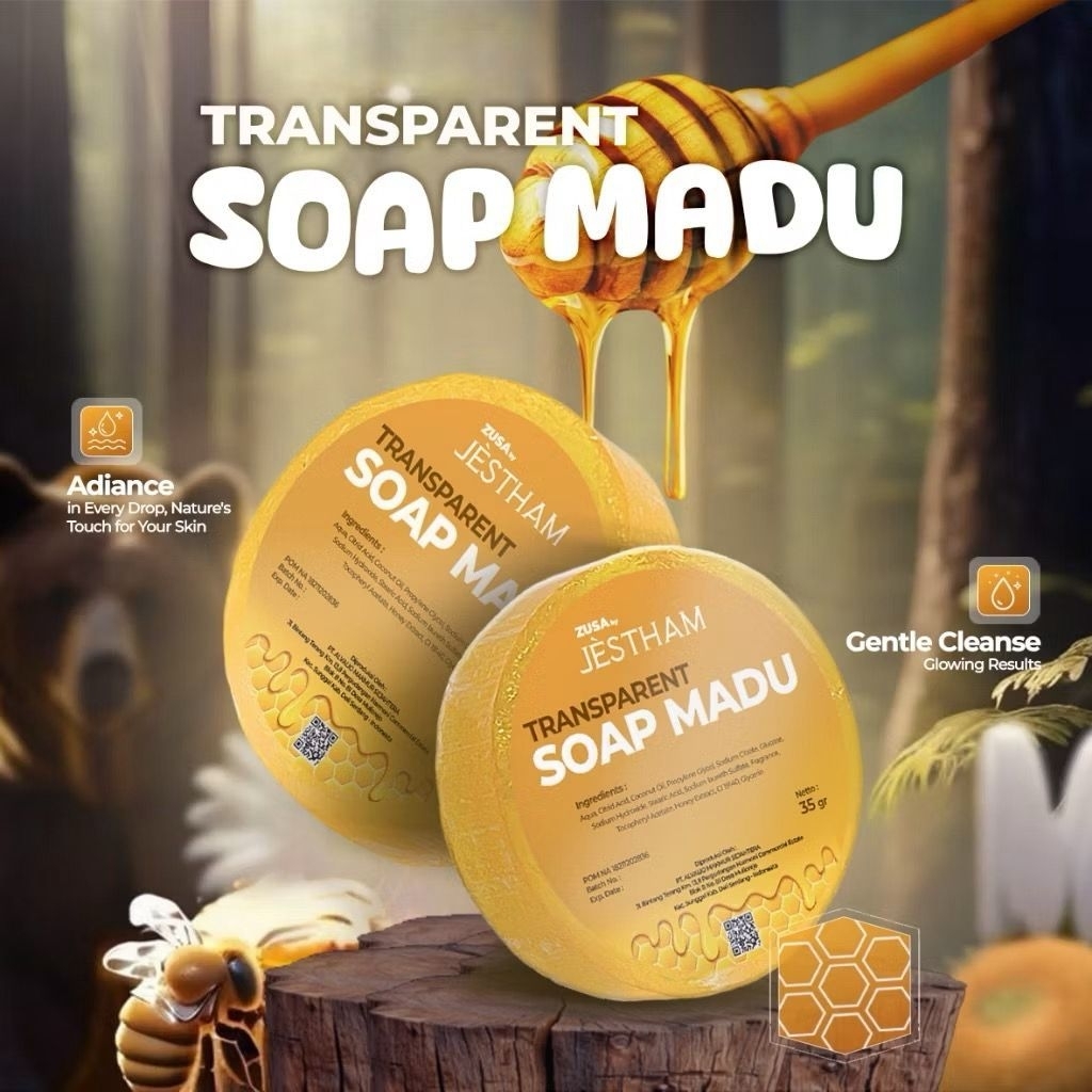 VB - Transparent Soap Honey (Sabun Madu) Jestham