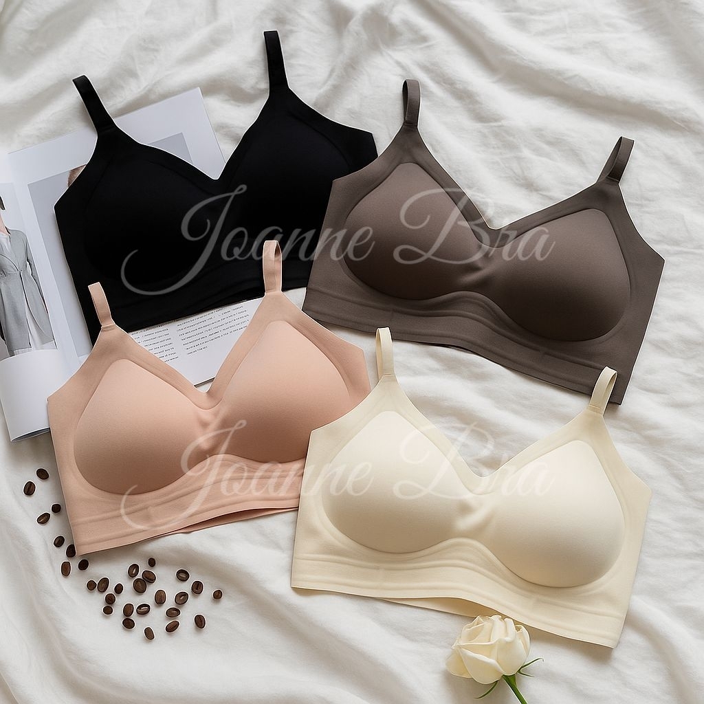 Elena Seamless Gym Casual Bra BH Busa Tipis Tanpa Kawat E 29003 -  F - XF - Bra Tanpa Kait