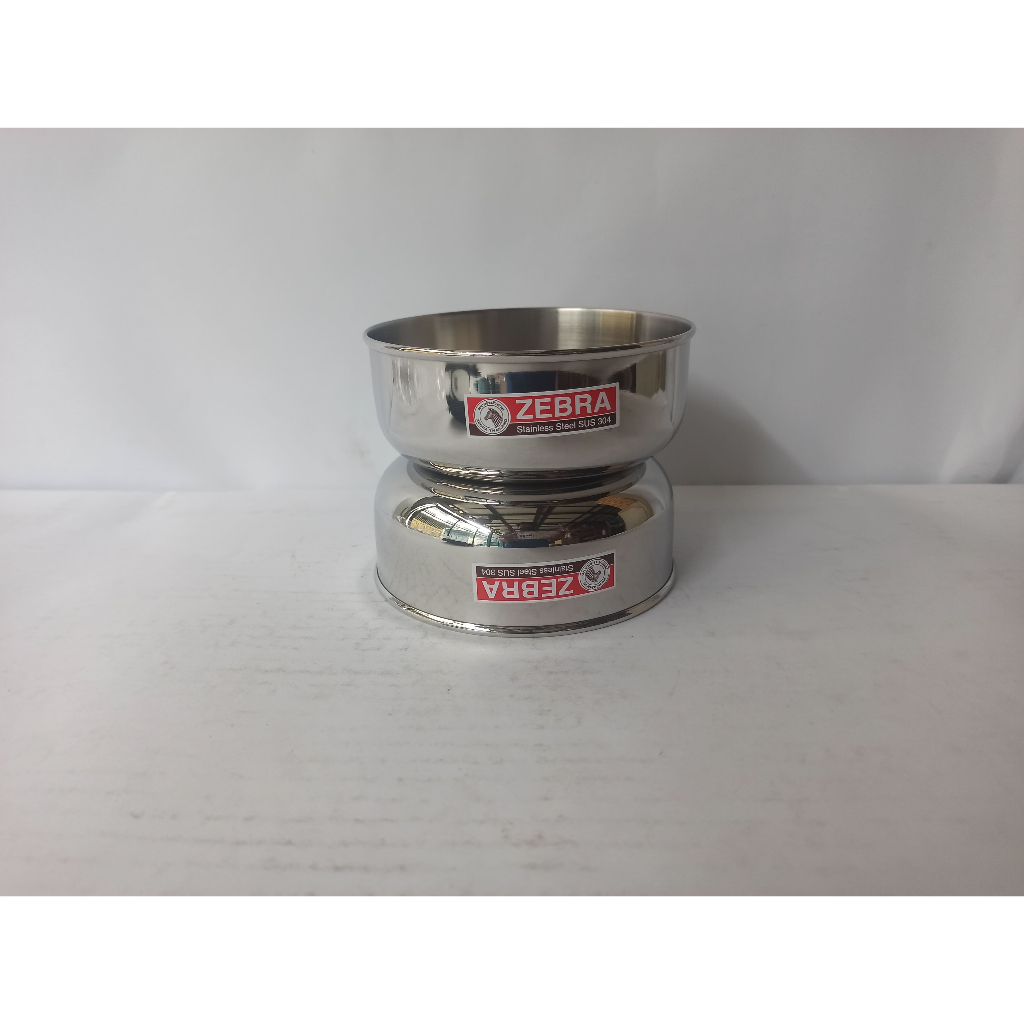 Zebra water Bowl / Mangkok Stainless SUS 304