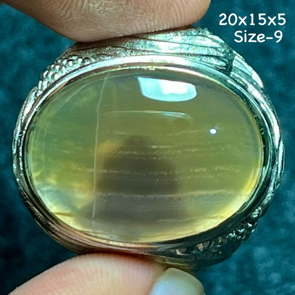 Cincin Batu Akik Natural Baturaja (Asli Alam)