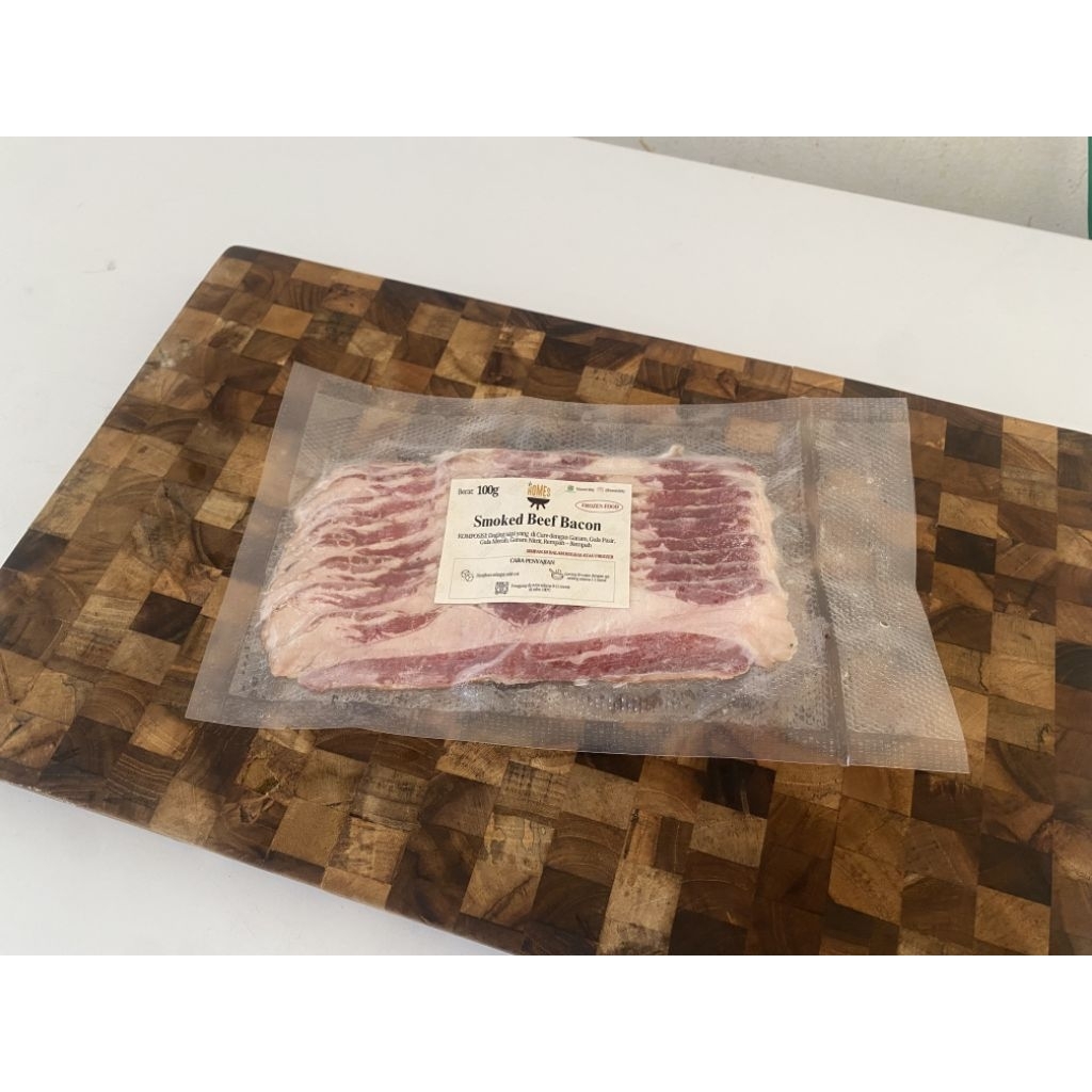 Smoked beef bacon / Bacon halal / Smoked bacon sapi