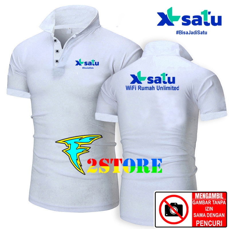 Baju Kerah Model Kaos Kerah XL SATU  Wifi Rumah Unlimited - XL SATU #BisaJadiSatu Kaos Wangky F2ASTO