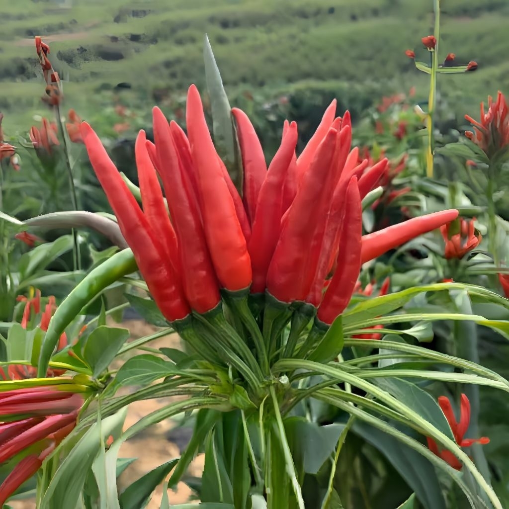 10 Butir Benih Cabai Cluster F1 Hibrida Benih Cabai Gerombolan Cod Bayar di tempat