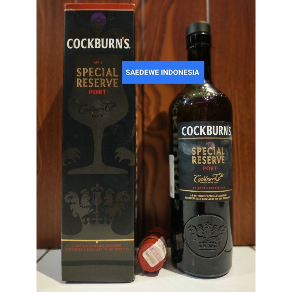 BOTOL KOSONG COCKBURNS BEKAS MINUMAN IMPORT KAPASITAS 750ML BAHAN KACA TEBAL COCOK BUAT KOLEKSI DEKO