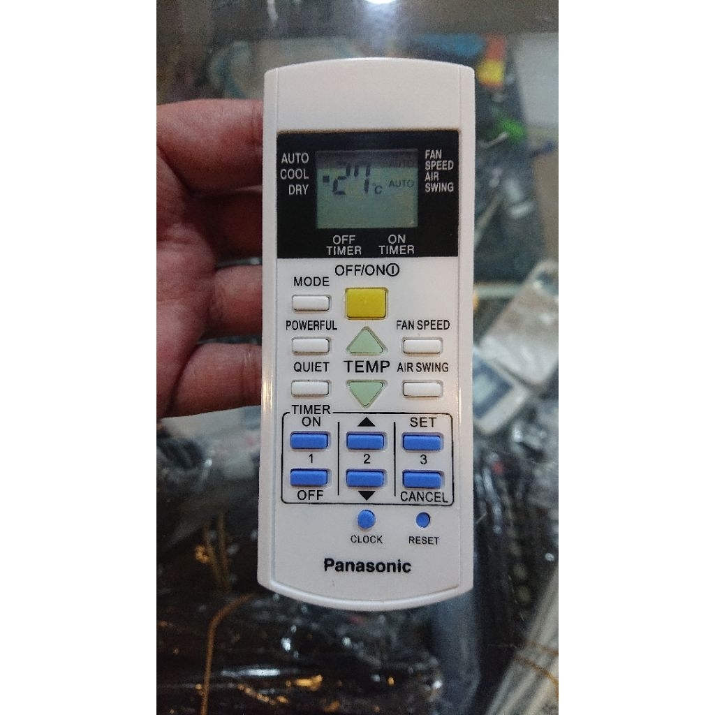 REMOTE REMOTE AC PANASONII A75C3269 AUTO COOL POWER FULL QUIET