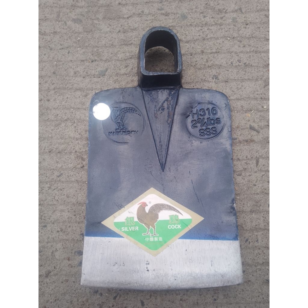 Cangkul Baja Asli Pacul Baja Asli Anti Lengket Bahan Tebal Original Cangkul SSS Cap Ayam Jago