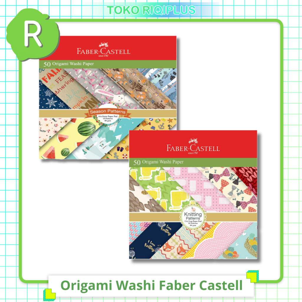 Origami Washi Paper "knitting patterns" Origami Motif Faber Castell