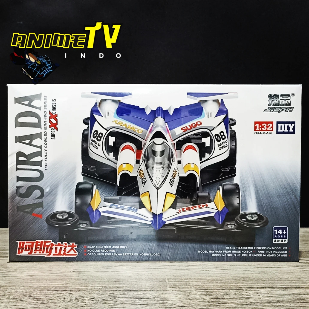 Rep Tamiya Mini 4WD ASURADA Cyber Formula Merk Jiepin / Jeipin Super XX Chassis
