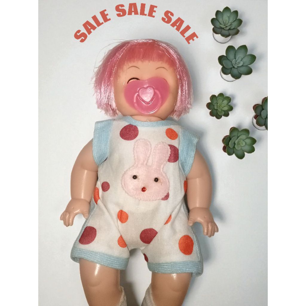 PRELOVED BONEKA BABY DOLL + 5 Pcs Baju