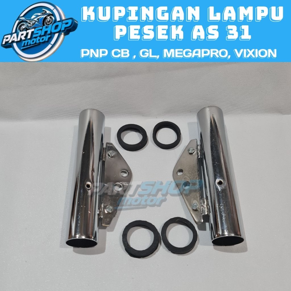 Kupingan Lampu Pesek AS 31  Braket Kupingan Lapu Pesek  CB GL Megapro RX king