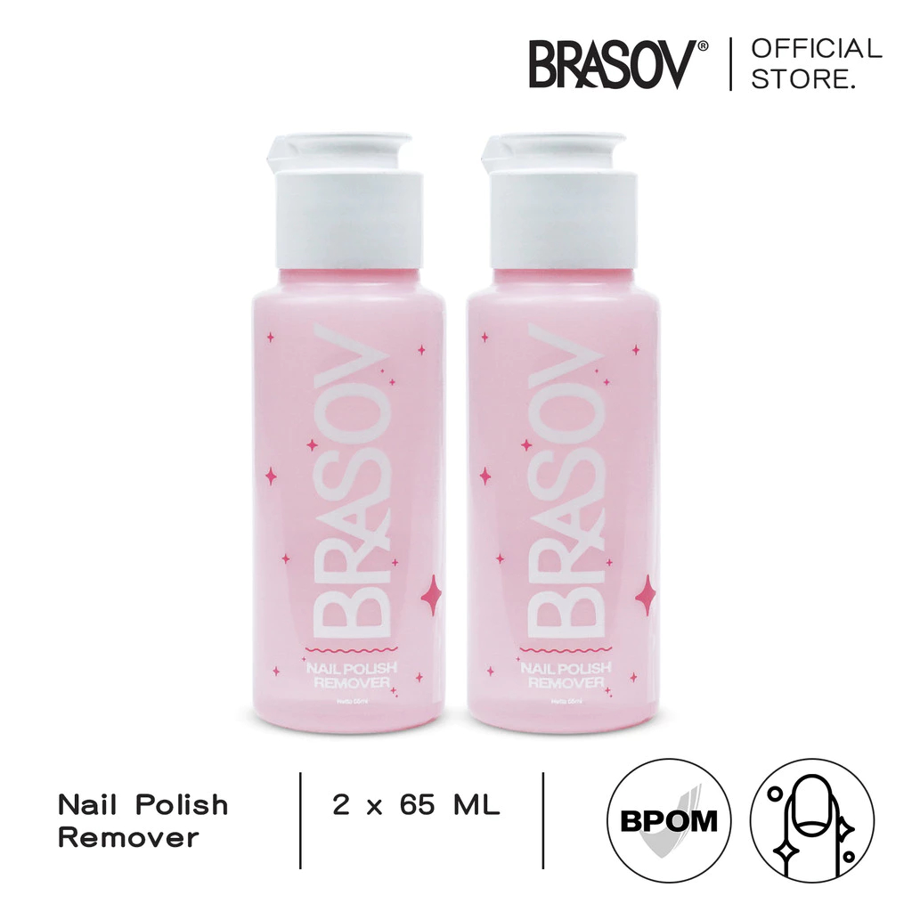 Pembersih Kutek BRASOV / Cat Kuku 65 ML - Satuan (Pcs) Nail Polish Remover Kutex BRASOV