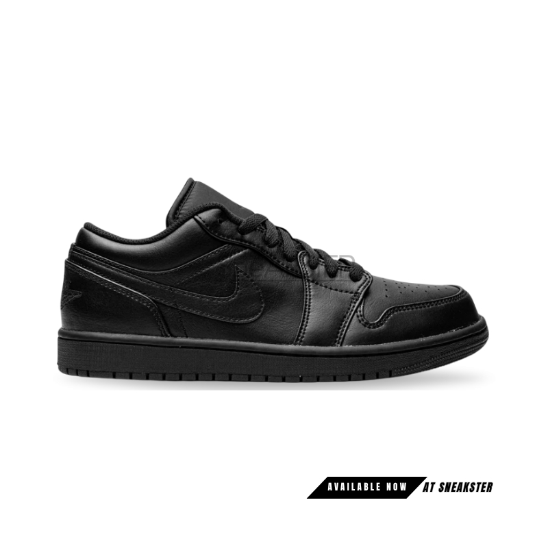 SneAKStER - Sepatu Air Jordan 1 Low Triple Black Authentic Sneakers