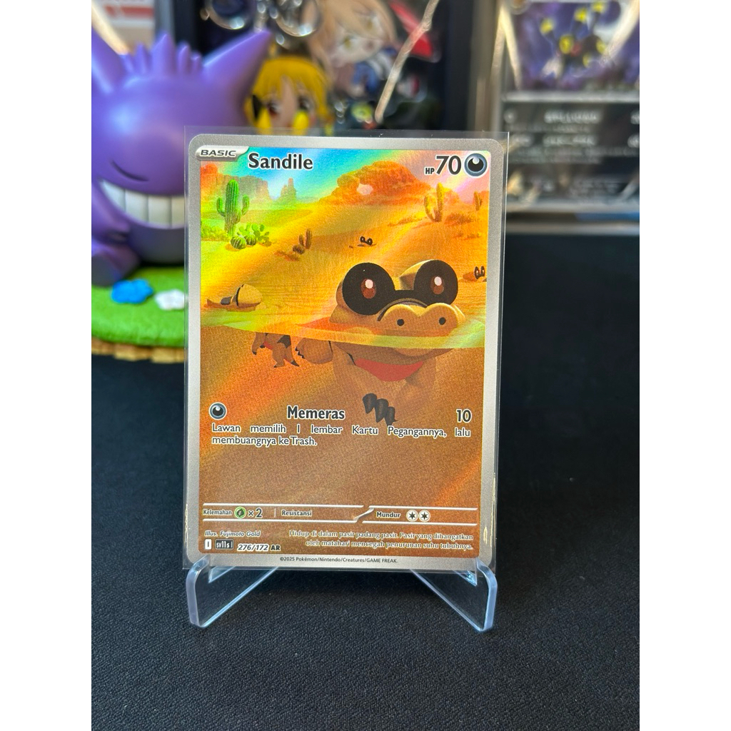Pokemon Sandile 276/172 AR Hitam Putih
