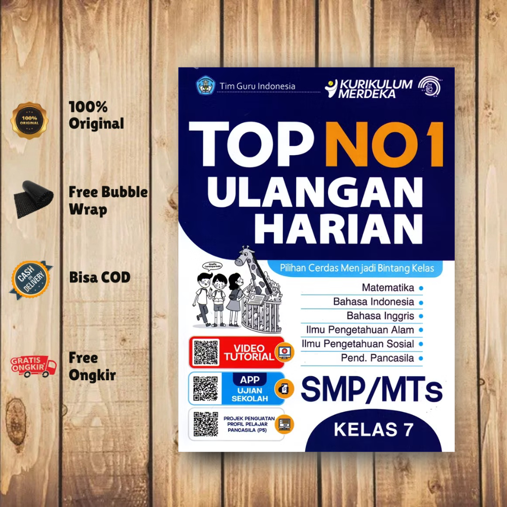 BK - Buku Top No.1 Ulangan Harian SMP/MTS Kelas 7 Kurikulum Merdeka