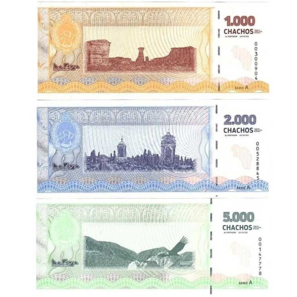 Argentina Set Pecahan Besar Chachos UNc-Original-Gress