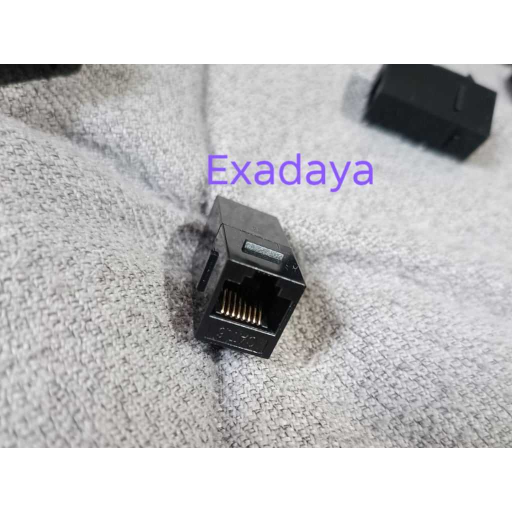 Modular Barel RJ45 Cat.6 Coupler Keystone Jack RJ-45 Cat6 untuk Faceplate atau Blank panel