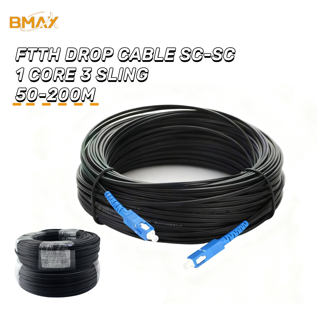 kabel precon optic 50-300meter biru upc 1 core 3 sling