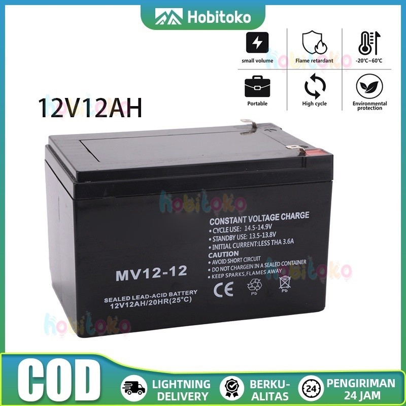 Baterai Sel Kering 12V 8AH Baterai Sepeda Listrik Semprotan Baterai Kaleng 12v12ah Baterai Panel Sur