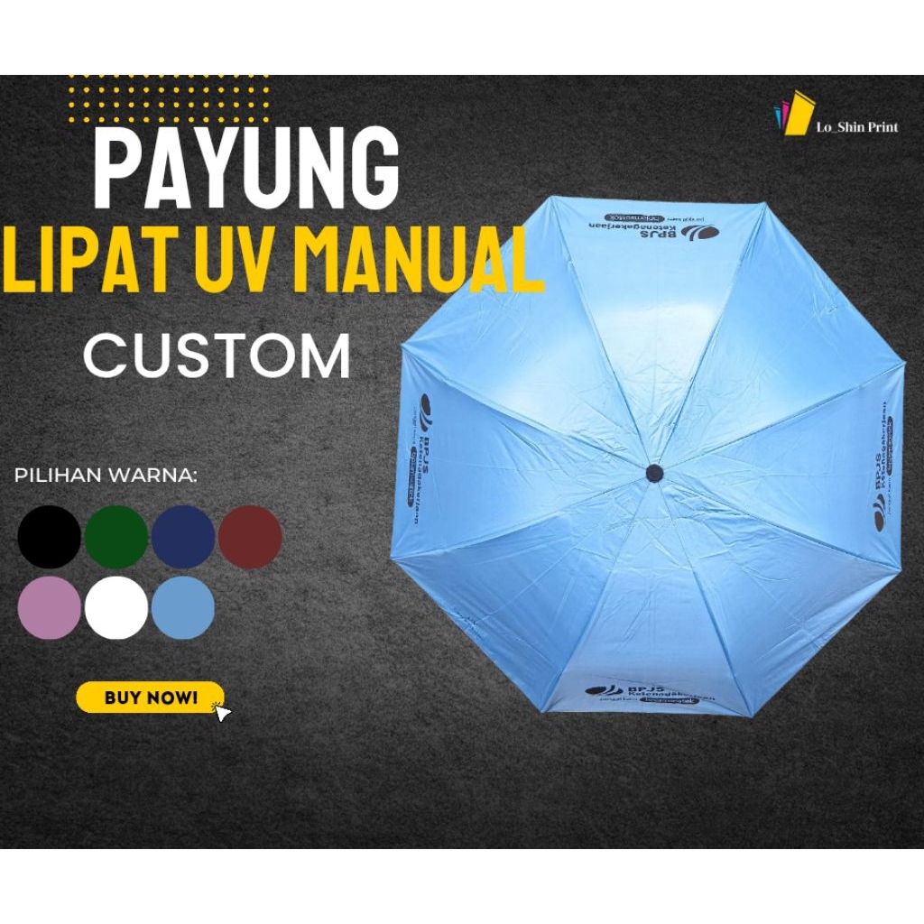 payung lipat custom/ payung lipat promosi/ payung lipat souvenir/ payung lipat