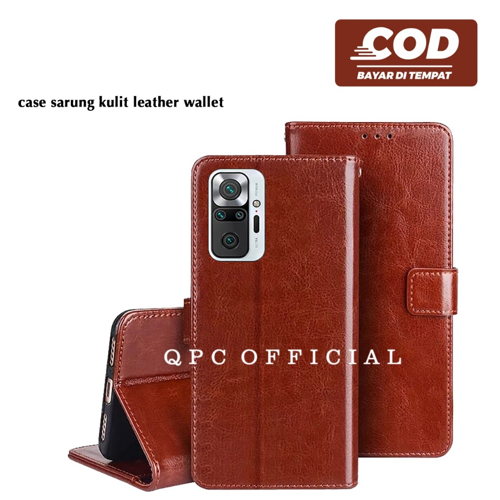 Leather Flip Case Redmi Note 10 Pro Redmi Note 11 4G Redmi Note 11 Pro 4G Case Sarung Kulit Case Fli