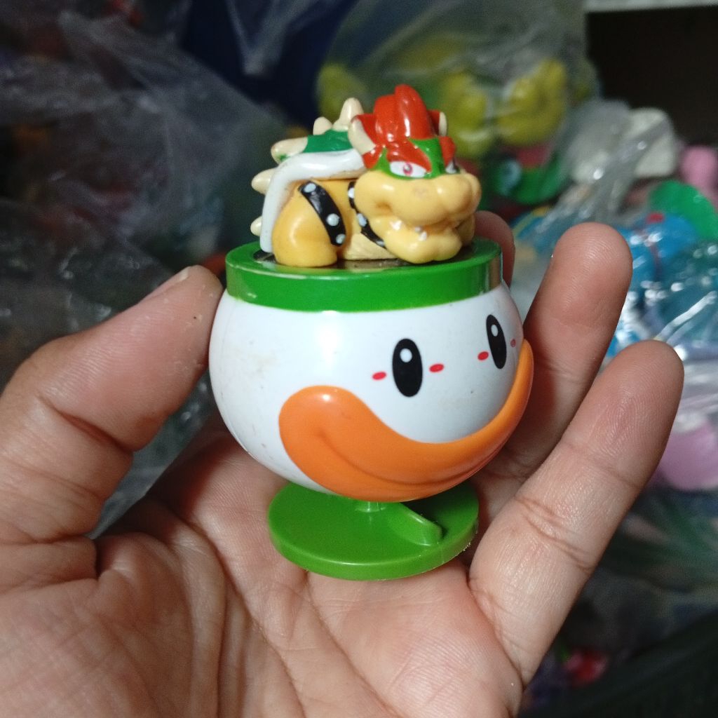 happy meal toys mario bros bowser egg