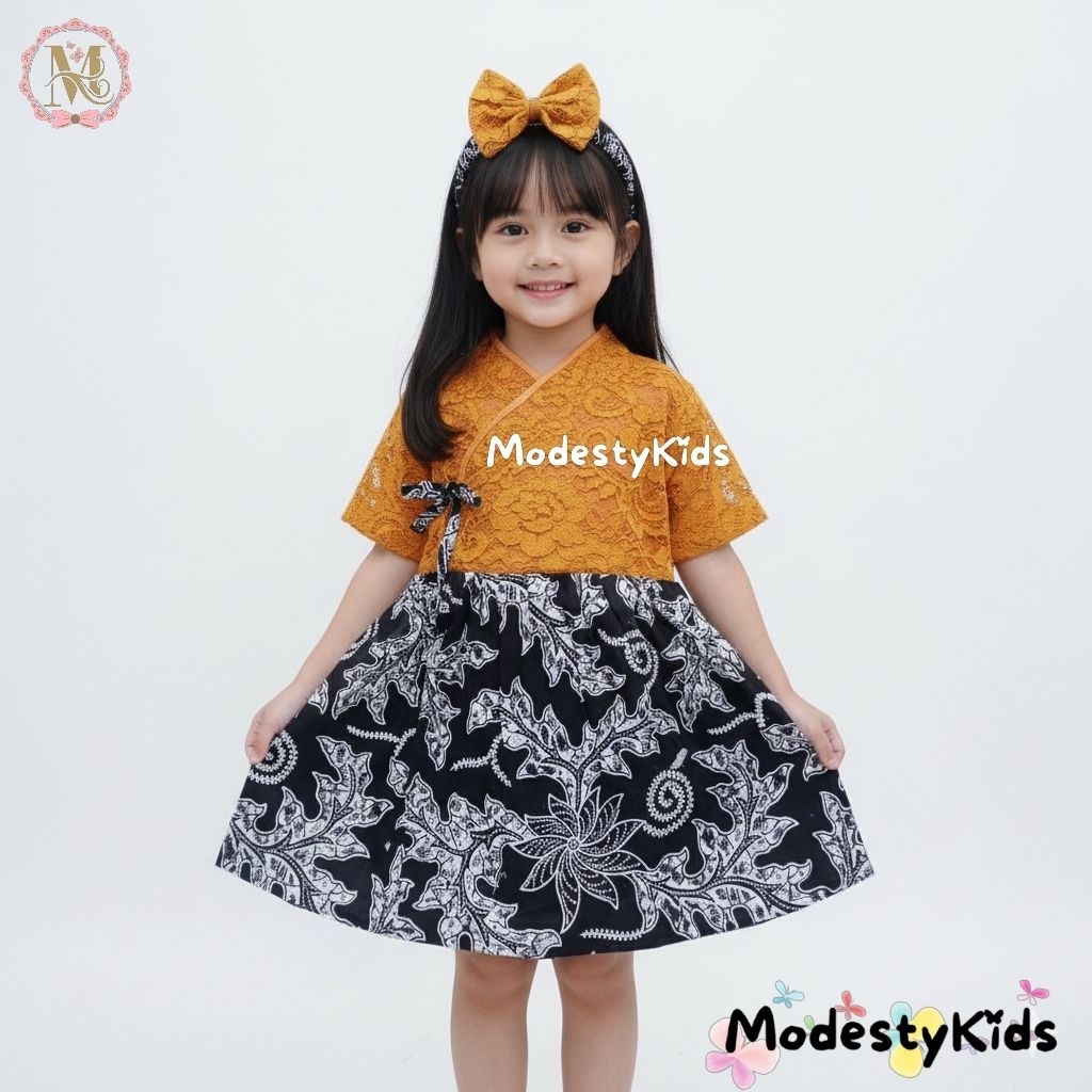 Hanbok Anak / Dress Hanbok Anak Perempuan / Hanbok Anak Mustard