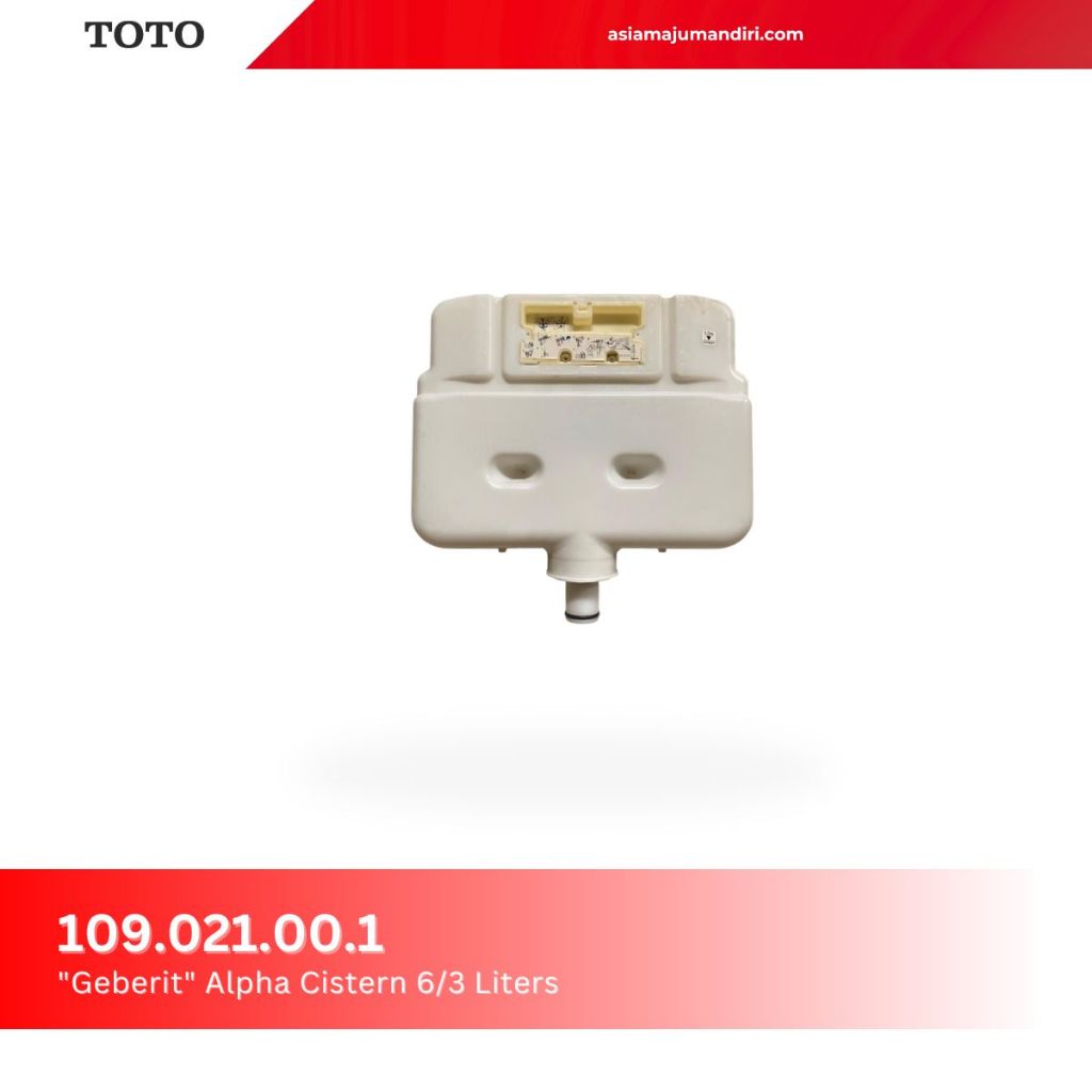 TANGKI CLOSET TOTO GEBERIT ALPA CISTERN 6/3 LITER TIPE 109.021.00.1