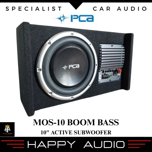 Subwoofer BassBox Aktif 10 inch PCA MOS-10 BOOM BASS Active Subwoofer 10" With Clas D Amplifier Orig