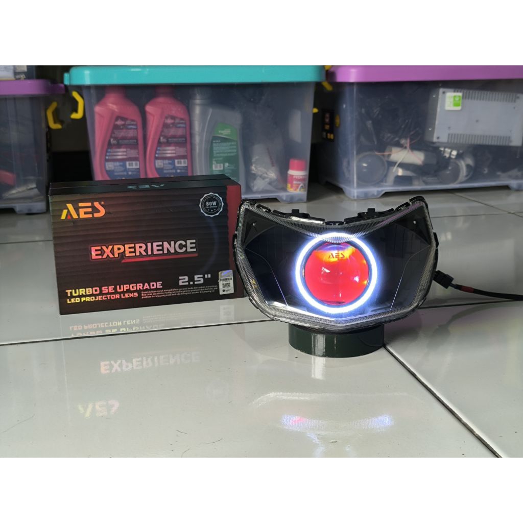 Reflektor Supra X 125 FI Injeksi Custom Biled AES