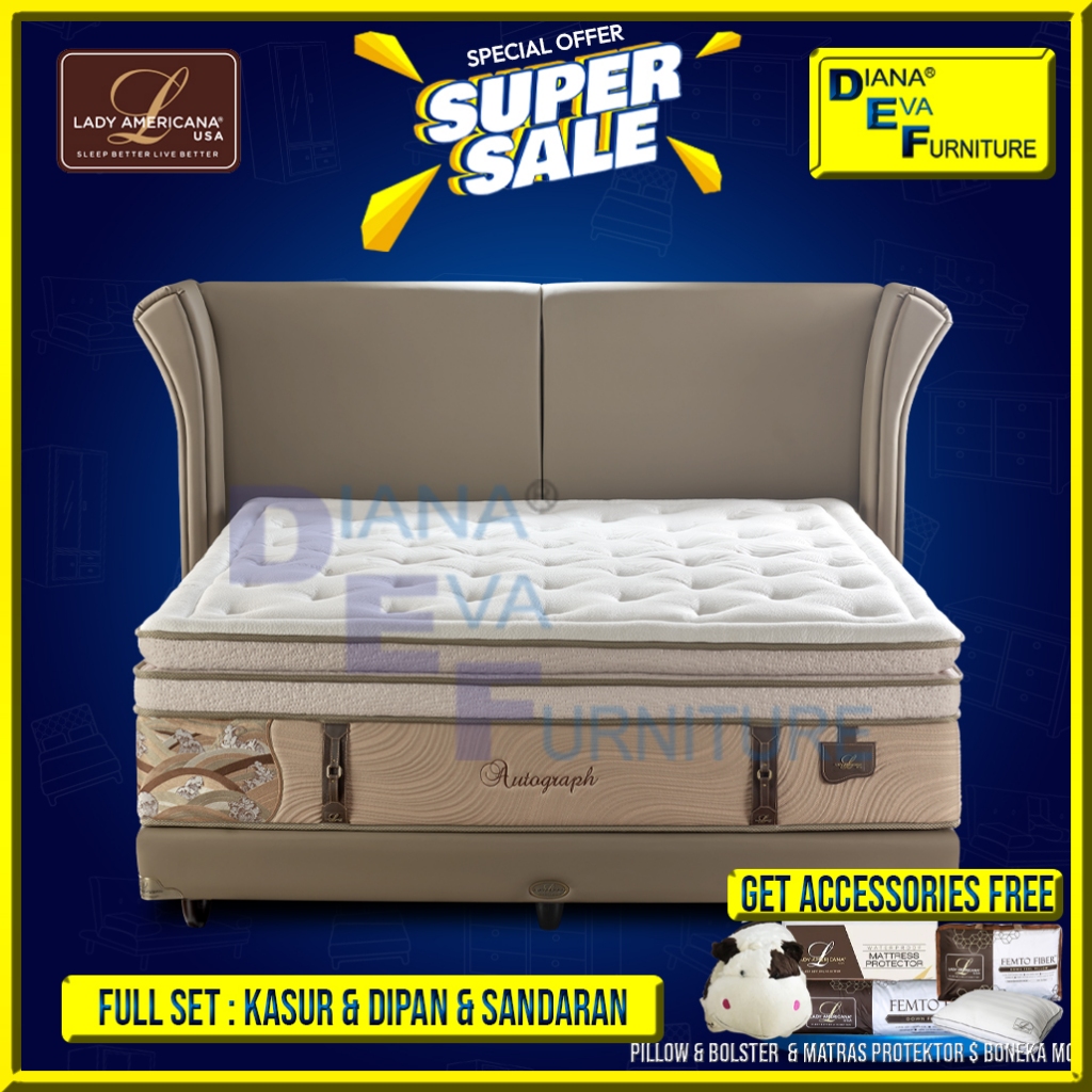 Lady Americana Autograph Full Set Kasur Springbed