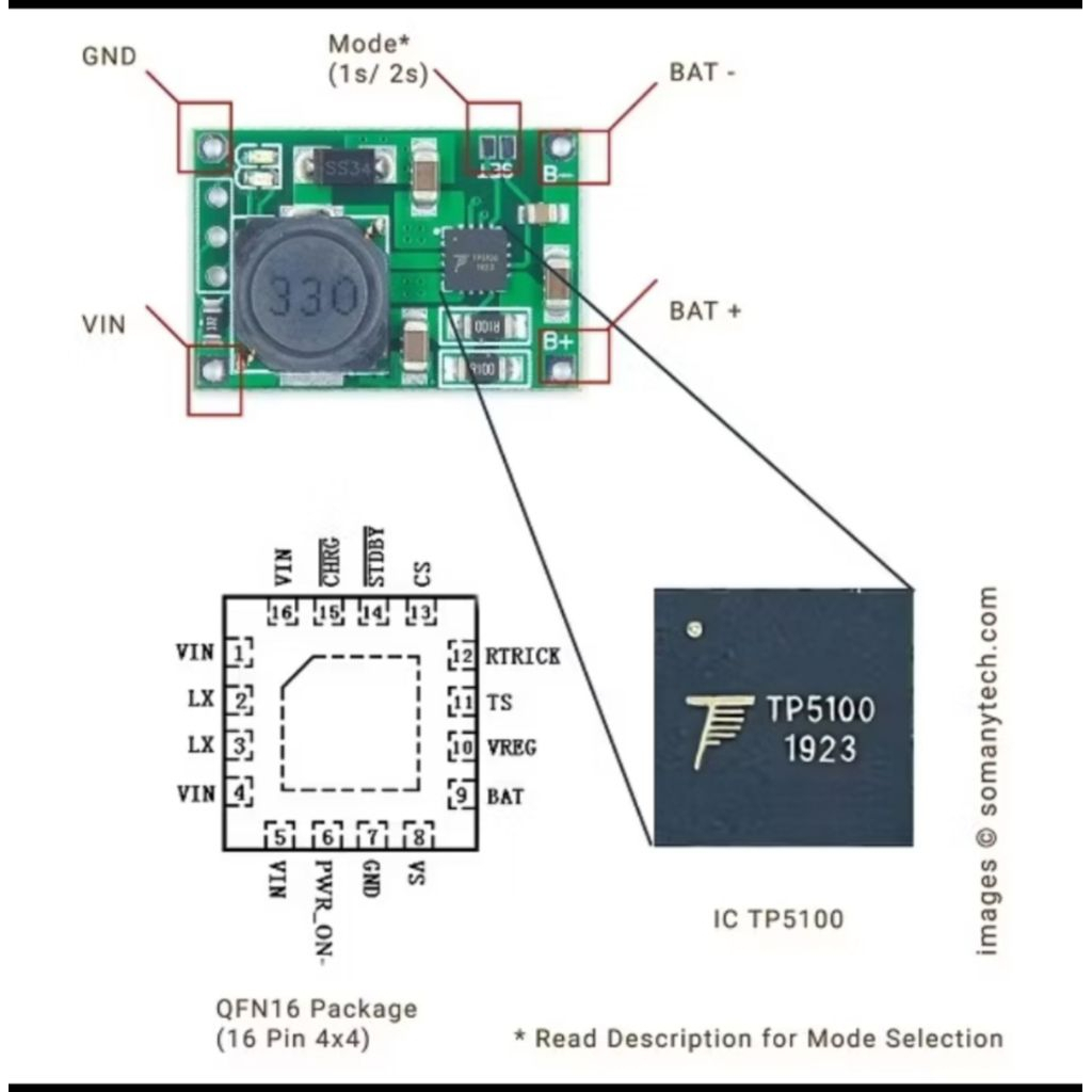 0TP5100 TP 5100 2A Lithium Battery Charging 1s 2s Modul Charger baterai Batere Batre 18650 UPGRADE T